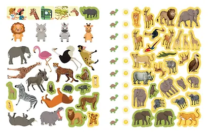 150 наклеек. В саванне - фото 6