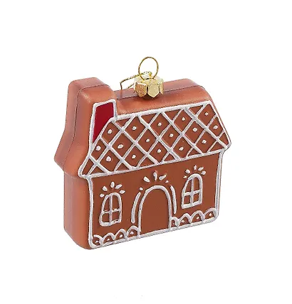 Новогоднее подвесное украшение Пряничный Домик (пластик) (ПВХ бокс) (8см) (12-09305-N13) - фото 3