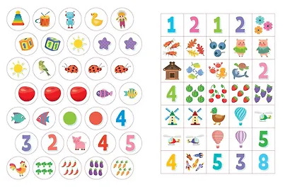 Наклейки для умничек. Учим цифры (+140 наклеек) - фото 4