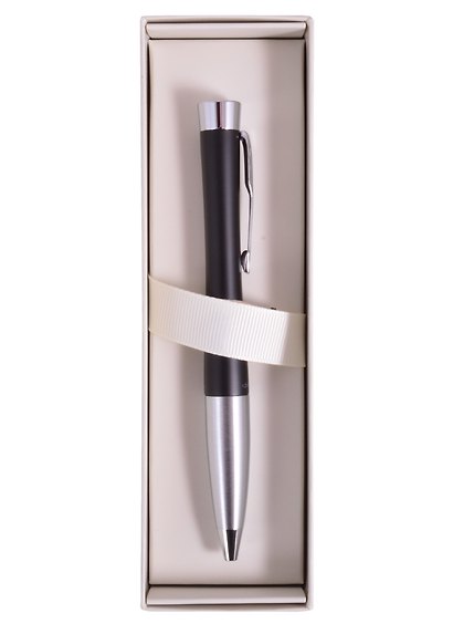 Ручка подарочная шариковая синяя, Urban Twist Black CT, Parker - фото 2