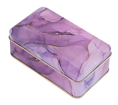 Шкатулка Мрамор (прямоугольная) (металл) (12х6) - фото 9