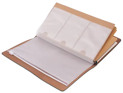 Записная книжка-органайзер А6+ лин/крафт, зеленая, кожзам, на резинке, Schiller - фото 10