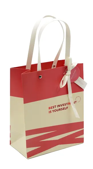 Пакет А5 23*18*10 "Best investment in yourself" нейтр., бум.мат.ламинат - фото 1