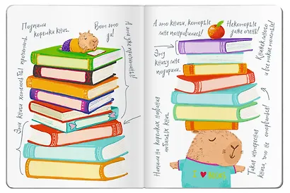 Читательский дневник для школьников. Капибары идут в школу - фото 5