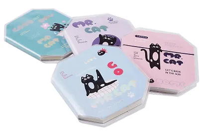 Записная книжка 8,6*4,6, 80 листов в линейку, "Cats", в ассортименте, Yoi - фото 2