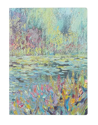 Ежедневник недат. А6+ 160л 126*174 "Наппа. Влад Кравчук. Пруд" + обложка на паспорт и ключница, мягк.переплет, блинтовое тиснение, офсет, ляссе, подар. упаковка - фото 5