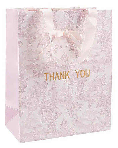 Пакет А4 26*32*12,5 "THANK YOU" жен., тиснение фольгой, бум.мат.ламинат - фото 1