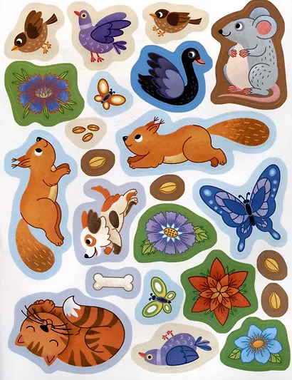 Обитатели города: книжка с наклейками - фото 4