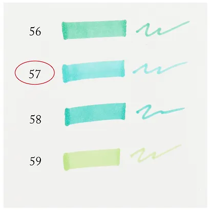 Маркер художественный "Сонет" бирюзовый светл., двухсторон., тонк. и широк.долото, Сонет - фото 3