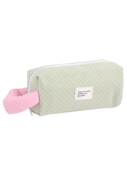 Косметичка с ручкой Live Your Life (нефрит) (ПВХ) (21х9х7) - фото 1