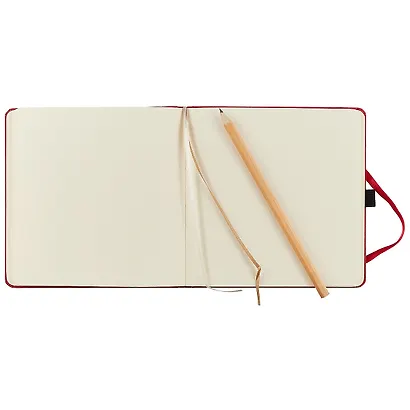 Скетчбук "Euro business", 64 листа, красный, 15х15 см - фото 4