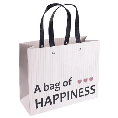 Пакет А4 24,5*19,5*9,5 "A bag of happiness" нейтр., бум.мат.ламинат - фото 1