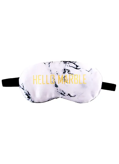 Маска для сна Мрамор серый Hello marble (золото) (пакет) - фото 1
