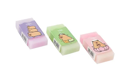 Ластик "Капибара" 2,5*5см, ассорти - фото 2