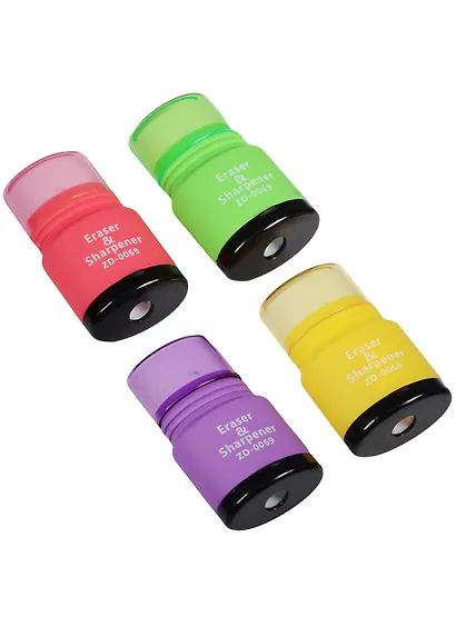 Точилка с ластиком "Цилиндр" - фото 1