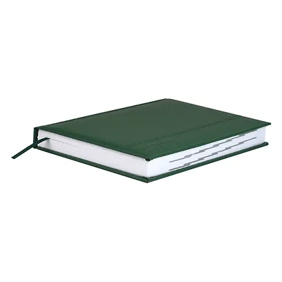 Ежедневник дат. 2026г. А5 176л "Наппа" зеленый, кожзам, тв.переплет, обл.поролон, блинт.тиснение, офсет, справ.мат-лы, ляссе, инд.уп - фото 4