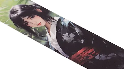 Закладка для книг пластиковая "Девушка с бамбуком" - фото 3