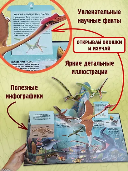 Невероятные динозавры. Большая интерактивная 3D-энциклопедия - фото 6