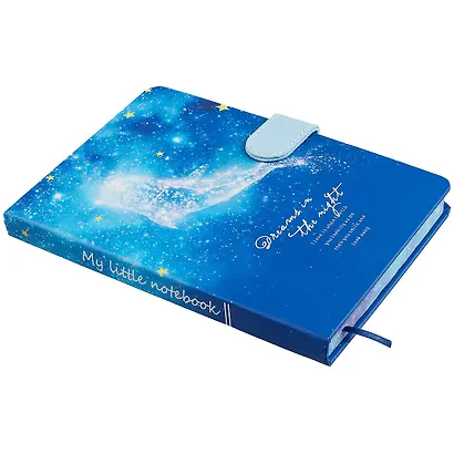 Блокнот с магнитной застежкой Кит и космос Dreams in the night (256стр) (13х19) - фото 2