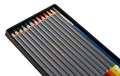 Карандаши цветные 12цв акварельные "Студия" худож., заточен., карт.уп., ГАММА - фото 4