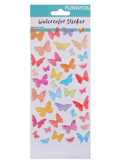 Наклейки PVC с обводкой Бабочки - фото 1