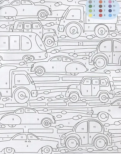 Город. Раскраска по номерам - фото 3