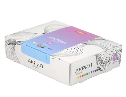 Акрк-012 Краски акриловые КЛАССИКА, 12 цв. по 20 мл - фото 1