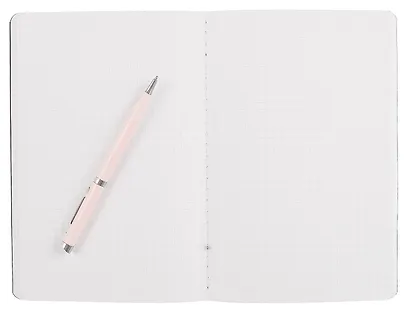 Книга для записей А5 60л "Format. No 1" иск.кожа, интеграл.переплет, тиснение фольгой - фото 2