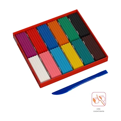 Пластилин Гамма, "Мультики", 12 цветов - фото 3