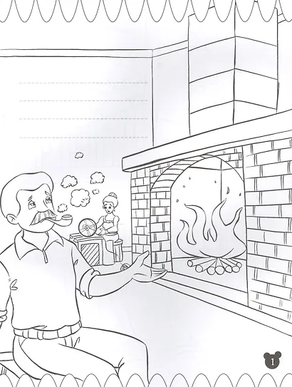 Мальчик с пальчик. Раскраска с наклейками - фото 2