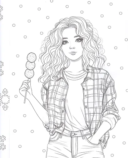 Любимые сладости. Раскраска - фото 4