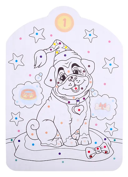 Мои маленькие друзья. Раскрась по цветным точкам - фото 2