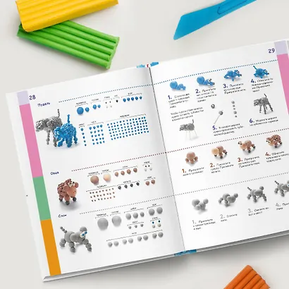 Большая пластилиновая книга увлечений и развлечений. Первые шаги маленького скульптора - фото 7