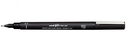 Линер черный "PIN" 07, толщина линии 0.7, UNI - фото 2