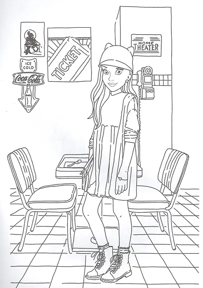 Аня. Мастерская красоты. Раскраска - фото 4