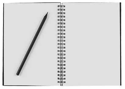 Скетчбук А5+ 40л "БАЛЕРИНА" гребень, белый офсет - фото 3