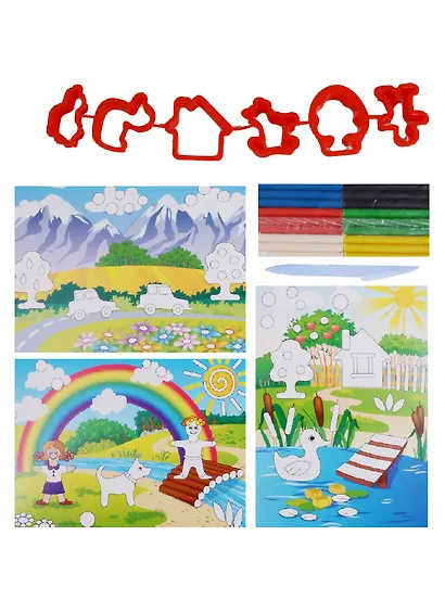 Набор Пластилиновая аппликация На пруду 26С 1612-08 - фото 2