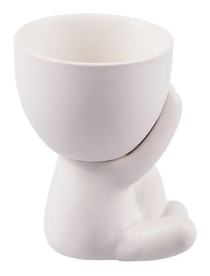 Подставка Мистер Грин: любитель тишины (керамика) (10×7×8) (10534391) - фото 3