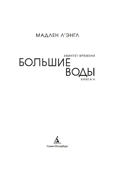 Квинтет времени. Книга 4. Большие воды - фото 3
