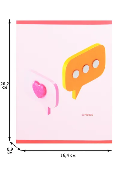 Тетрадь в клетку Listoff, "Розовая серия", 96 листов, в ассортименте - фото 2