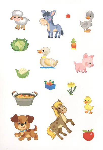 Домашние животные  (активити А5 с многораз. наклейками). - фото 2