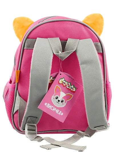Рюкзак 1 отделение "Лисичка" 29*25*11, розовый, мягкий, Каляка-Маляка - фото 3