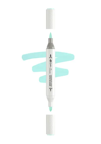 Маркер акриловый "Сонет" водный, двусторонний, перо кисть/пуля - фото 1