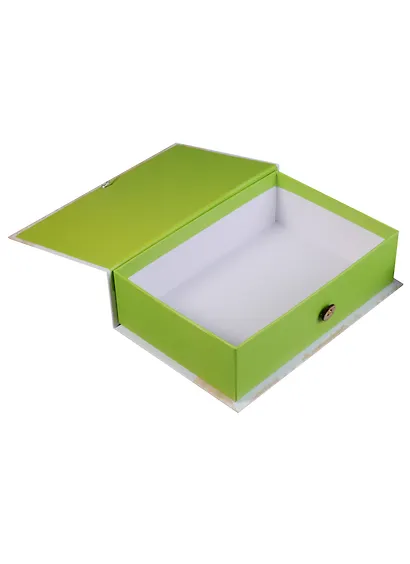 Шкатулка-книга с пуговицей картон M Кактус (20х13,5х6см) (12-Kairui-BB2017-008) - фото 2