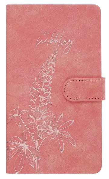 Ежедневник недат. А6+ 120л 110x190 "Тиволи" розовый, кожзам, тв.переплет, тисн.фольгой, магнит.клапан, офсет, загругл.углы, справ.мат-лшы, ляссе, инд.уп - фото 1