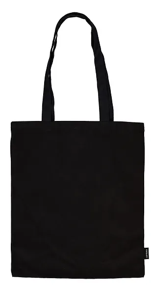 Сумка-шоппер Аниме Кролики Инь и ян, черная (текстиль) (40х32) - фото 2