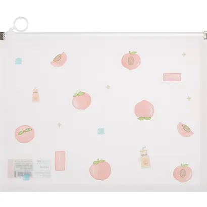 Папка на молнии А4 "Fruits" с расширением, ассорти - фото 4