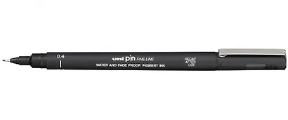 Линер черный "PIN" 04, толщина линии 0.4, UNI - фото 2