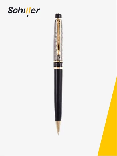 Ручка шариковая "Orionis" черно-золотой корпус, Schiller - фото 2