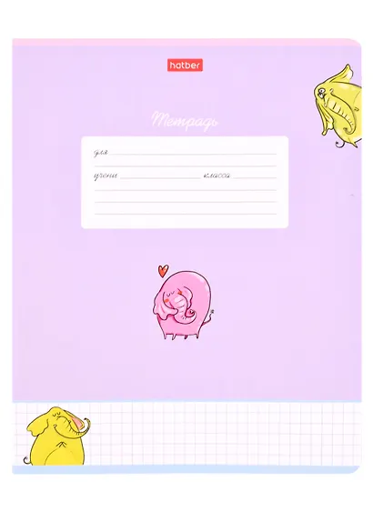 Тетради в клетку Hatber, "Милые и забавные", 12 листов, 10 штук - фото 3